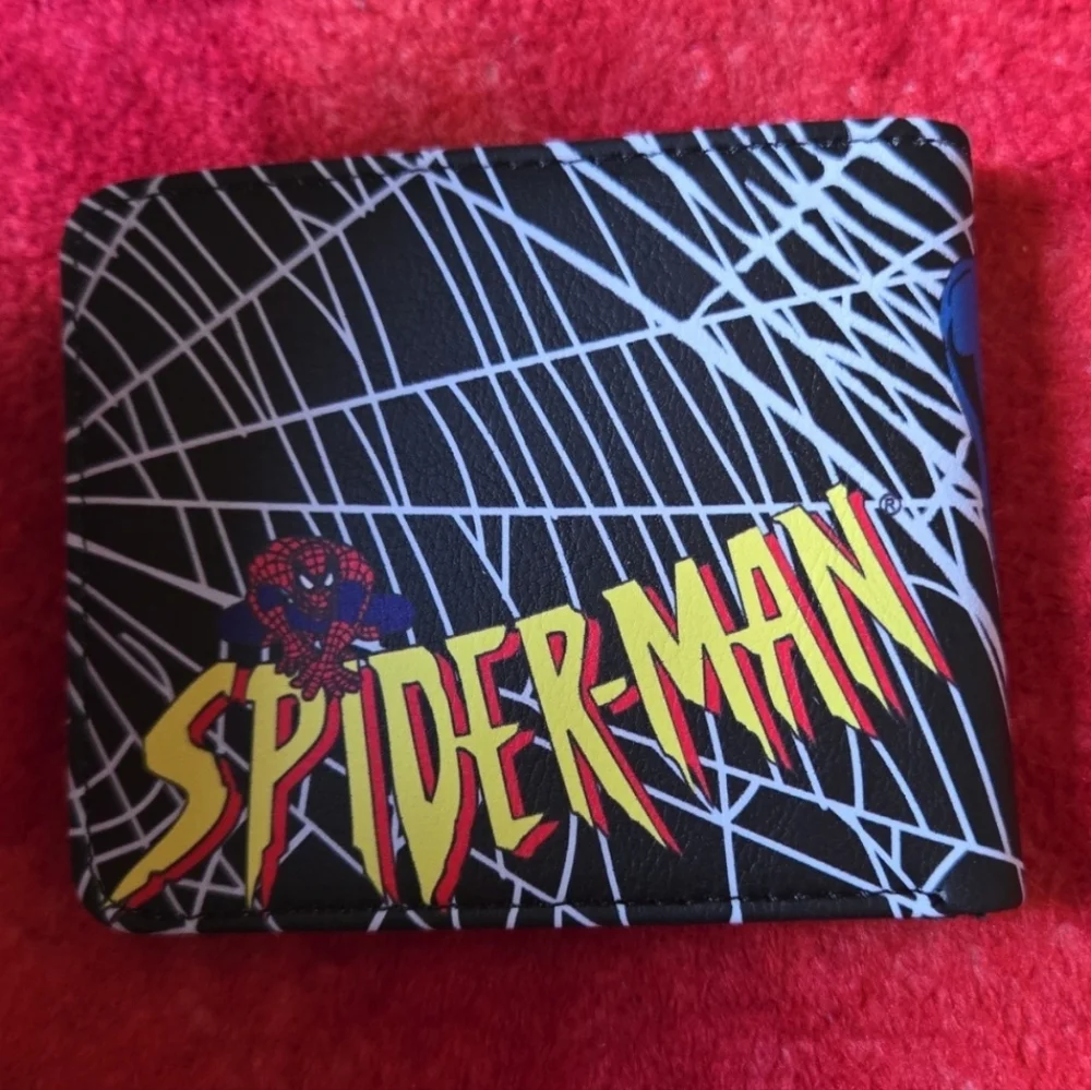 New Spiderman marvel comic anime manga leather wallet